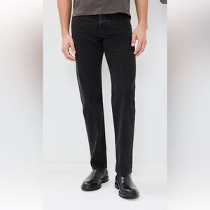 Men's FRAME Black Straight-Leg Jeans NWT